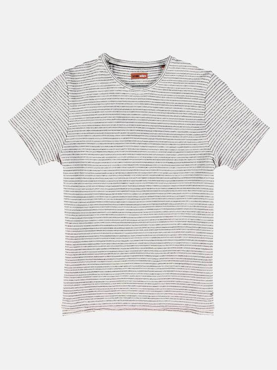 emilio adani Herren Streifenshirt Weiß 31630