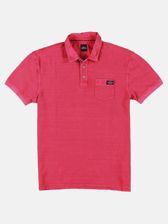 engbers Herren Poloshirt gestreift Feuerrot 31663