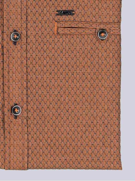 engbers Herren Kurzarm-Hemd strukturiert Orange 38574