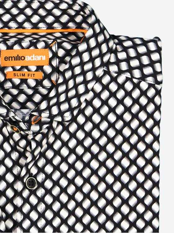 emilio adani Herren Langarm-Hemd slim fit Beige 37630