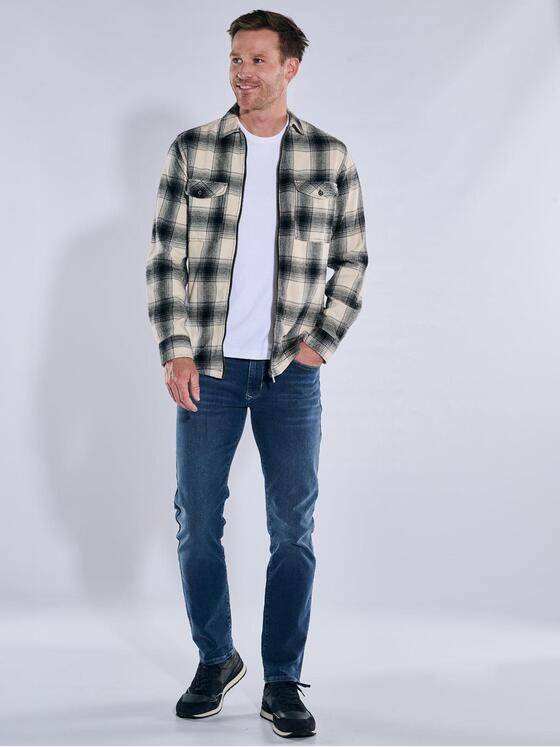 engbers Herren Overshirt kariert Schwarz 39427