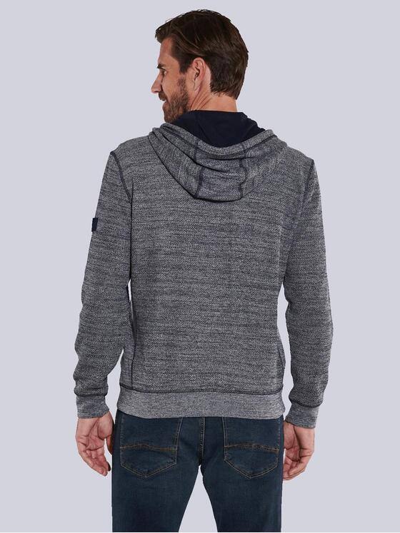 engbers Herren Sweatjacke mit Kapuze Blau 35645