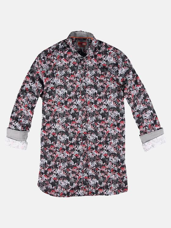 emilio adani Herren Individuelles Langarmhemd Rot 30908