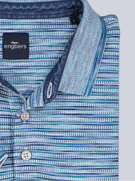 engbers Herren Polo-Shirt meliert Hellblau 38924