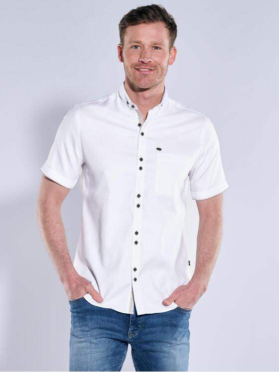 engbers Herren Kurzarm-Hemd uni Reinweiss 38771