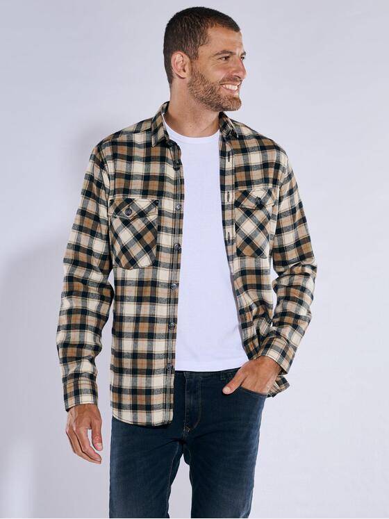 engbers Herren Overshirt kariert Braun 37852