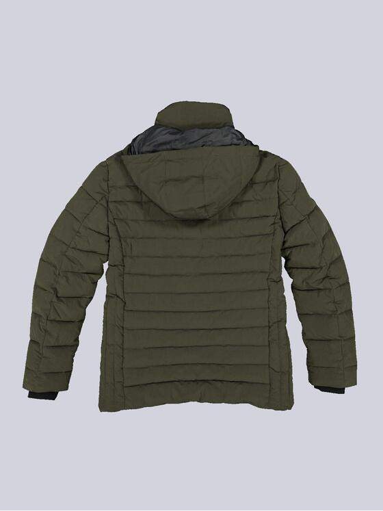 engbers Herren Steppjacke mit abnehmbarer Kapuze Grün 35435