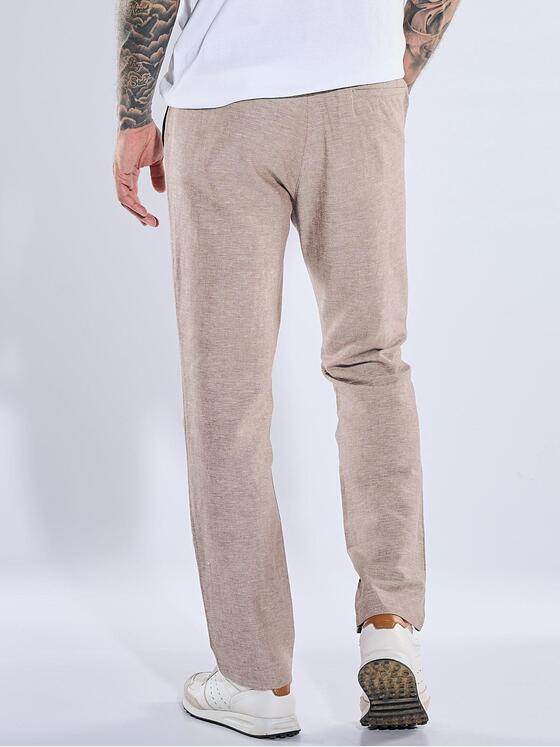 emilio adani Herren Anzughose slim fit Hellbraun 40638