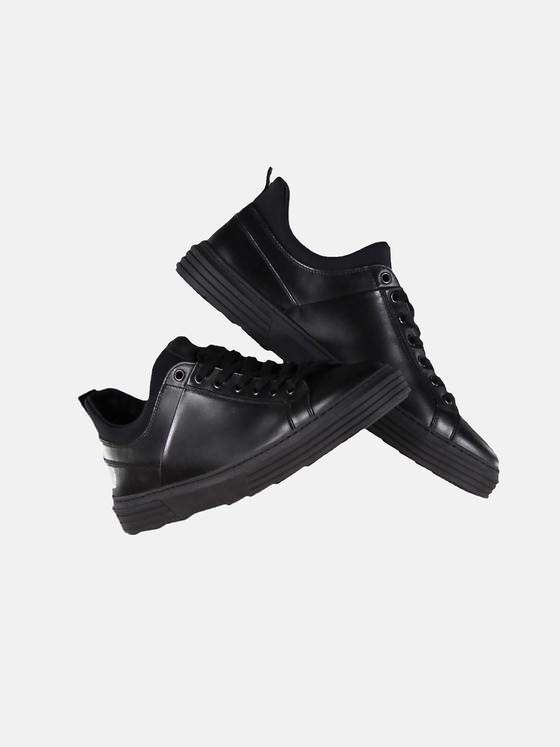 emilio adani Herren Neopren Sneaker Schwarz 30150