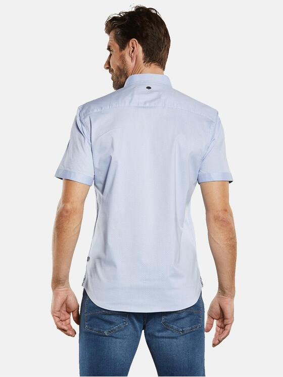 engbers Herren Kurzarm-Hemd "My Favorite" Blau 34371