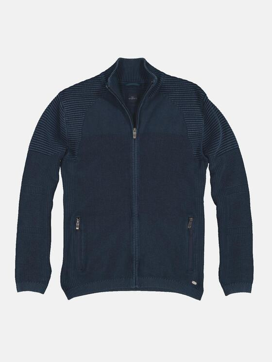 engbers Herren Cardigan regular Blau 35618