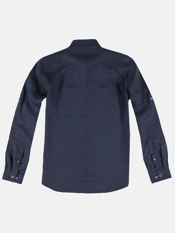 emilio adani Herren Hemd langarm uni Blau 31802