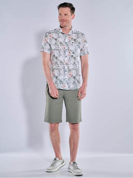 engbers Herren Kurzarm-Hemd gemustert Grau 38983