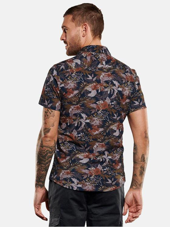 emilio adani Herren Hemd kurzarm Braun 35043