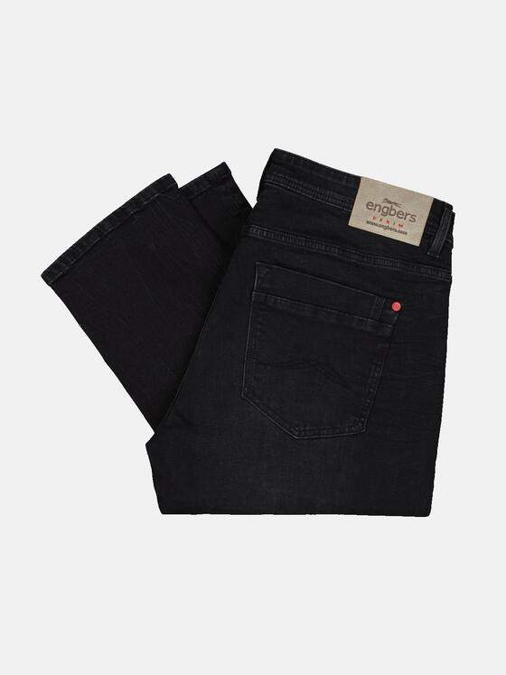 engbers Herren Jeans 5-Pocket Superstretch Schwarz 34099