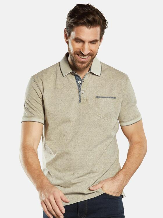 engbers Herren Polo-Shirt meliert Weiß 34534