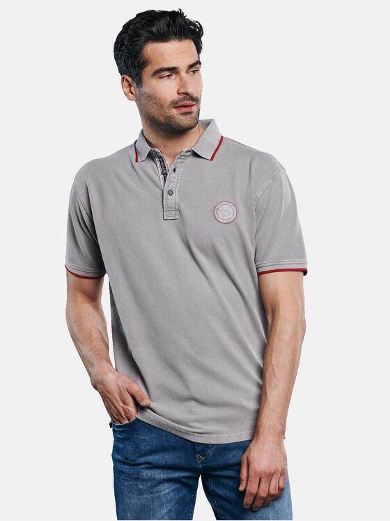 engbers Herren Polo-Shirt gefärbt Mausgrau 31737