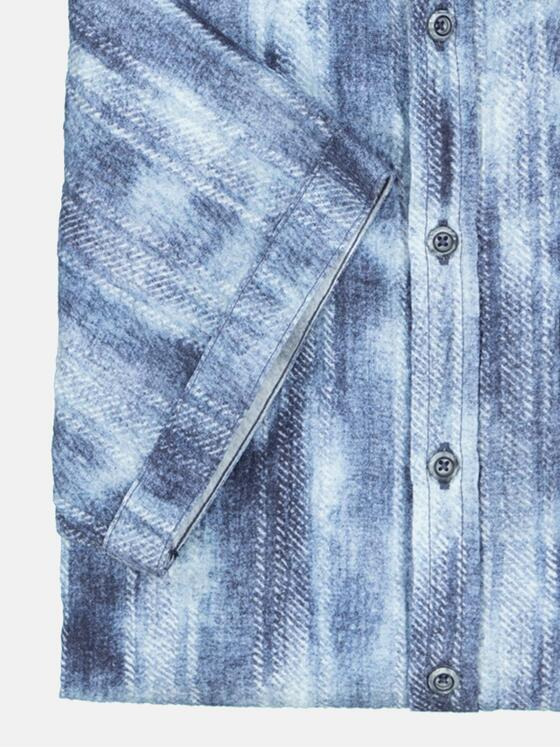 engbers Herren Kurzarm-Hemd regular Blau 35168