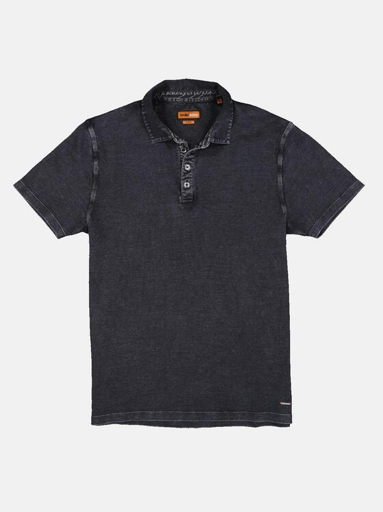 emilio adani Herren Polo-Shirt strukturiert Grau 33017