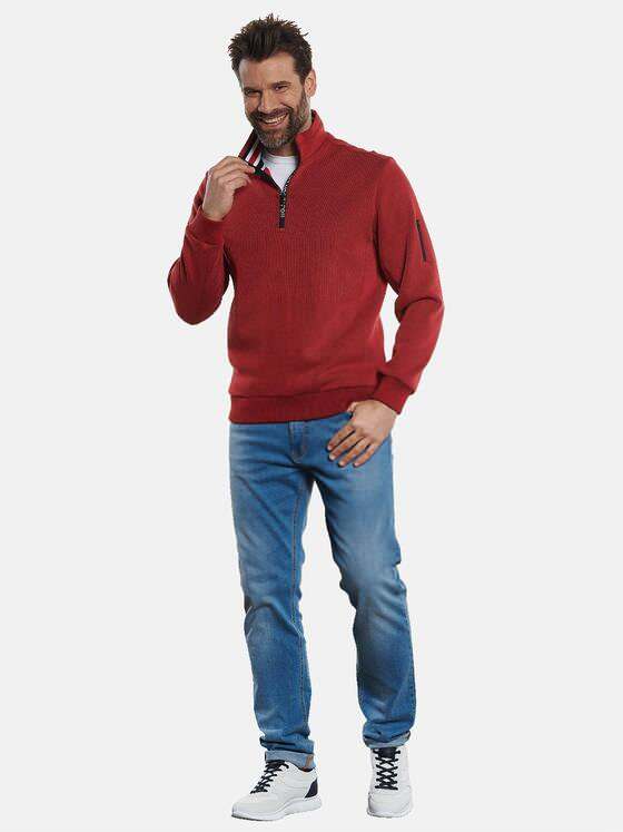engbers Herren Sweatshirt Stehbund Rot 32876