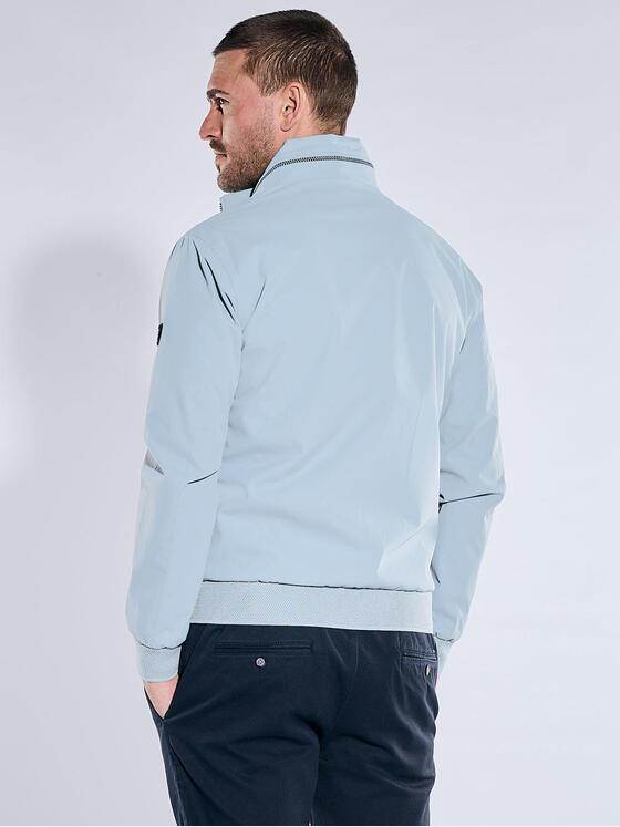 emilio adani Herren Wasserabweisende Blousonjacke Hellblau 40233