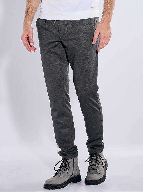 emilio adani Herren Chino mit Kordelzug Dunkelbraun 41444