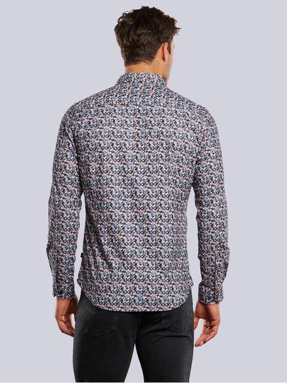 engbers Herren Langarm-Hemd aus Cord Granitgrau 33644