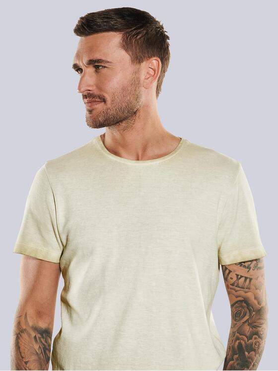 emilio adani Herren T-Shirt regular Beige 35077