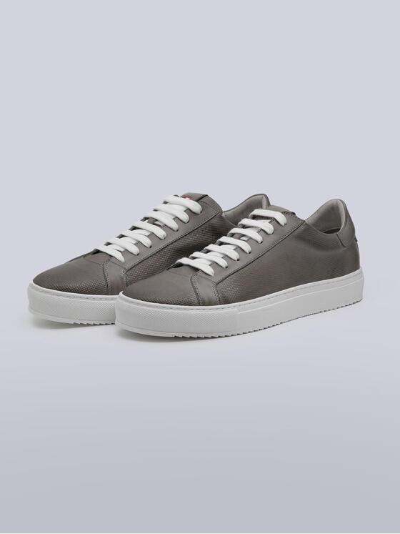 emilio adani Herren Sneaker aus Leder Grau 38476