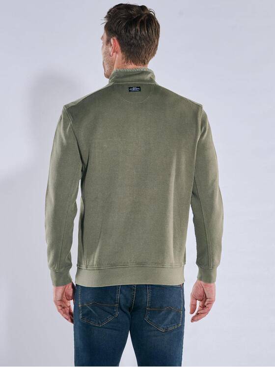 engbers Herren Sweatshirt mit Stehkragen Oliv 39694