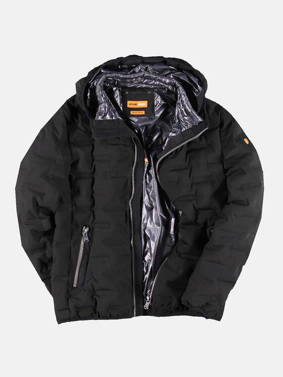 emilio adani Herren Outdoor Jacke mit getapter Oberfläche Schwarz 30156