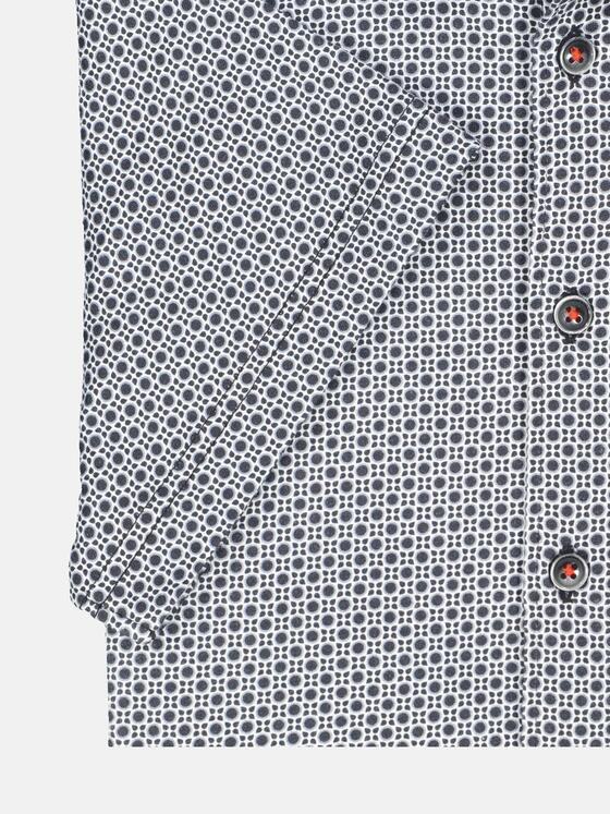 engbers Herren Kurzarm-Hemd slim fit Schwarz 35080