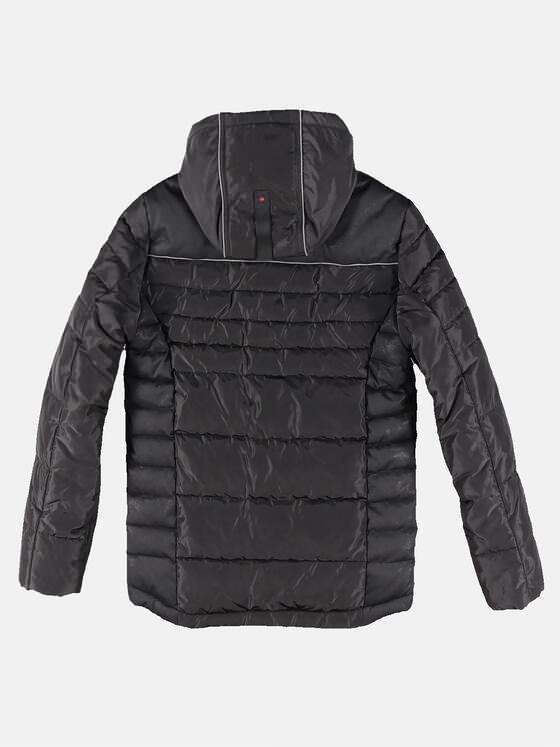 engbers Herren Jacke mit sportiver Golfballstruktur Schwarz 31020