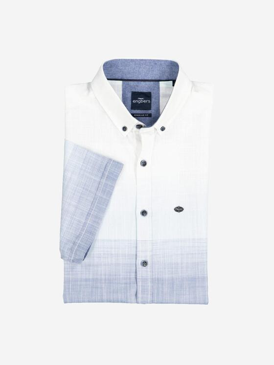 engbers Herren Kurzarm-Hemd regular Blau 37024