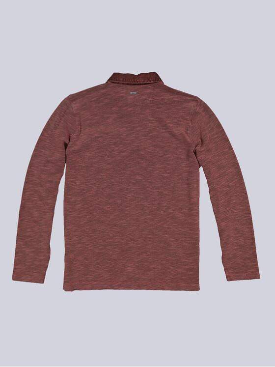 engbers Herren Langarm-Shirt mit Polo-Kragen Feuerrot 34178