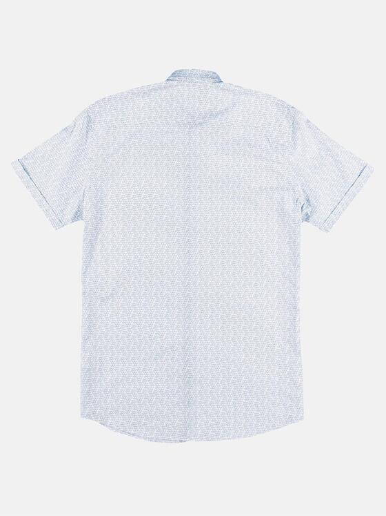 emilio adani Herren Kurzarmhemd mit sommerlichem Sonnenbrillen Druck Himmelblau 29741