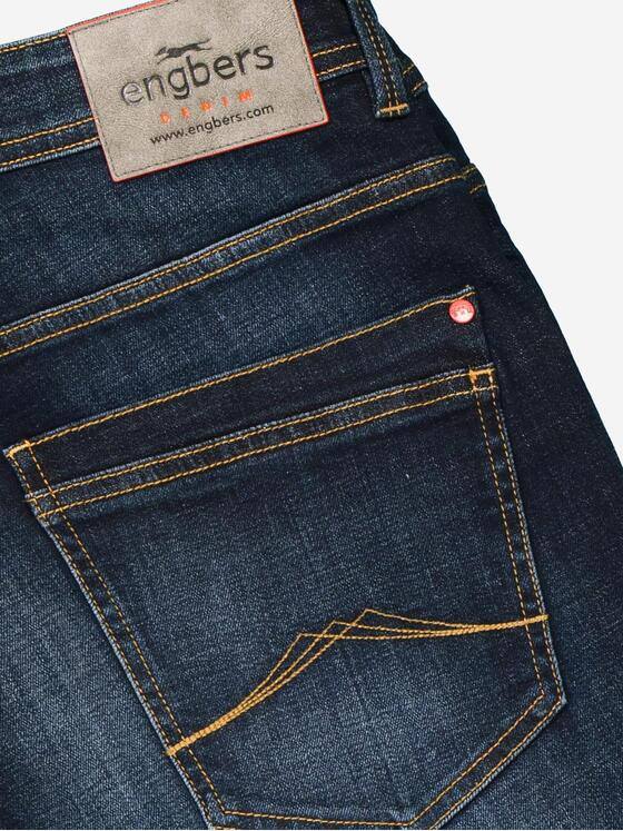 engbers Herren Super-Stretch-Jeans slim fit Indigoblau 37402