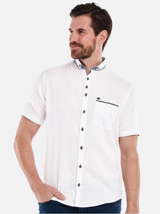 engbers Herren Kurzarm-Hemd uni Weiß 34950