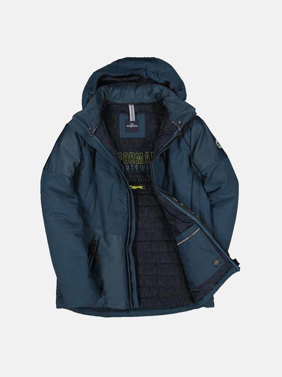 engbers Herren Jacke mit abnehmbarer Kapuze Petrolblau 33535