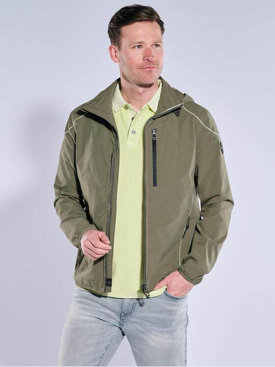 engbers Herren Übergangsjacke mit abnehmbarer Kapuze Khaki 38372