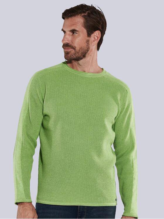engbers Herren Pullover uni Gruen 36097
