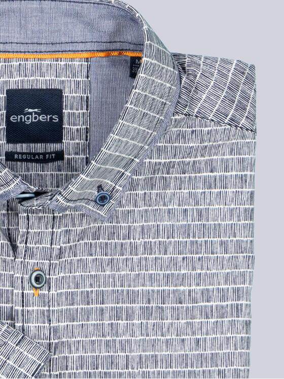 engbers Herren Kurzarm-Hemd regular Marineblau 38502