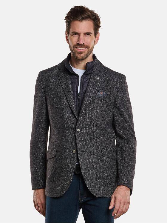 engbers Herren Freizeit-Sakko regular Schwarz 33598