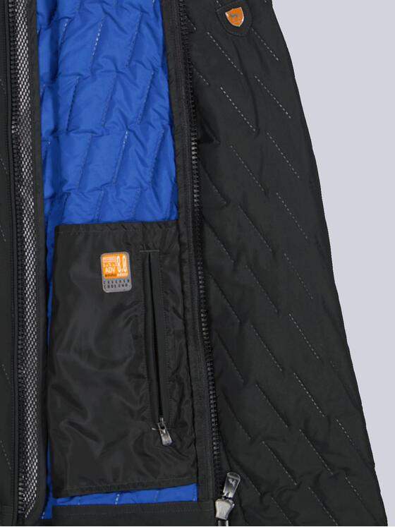 emilio adani Herren Steppjacke regular Schwarz 36503
