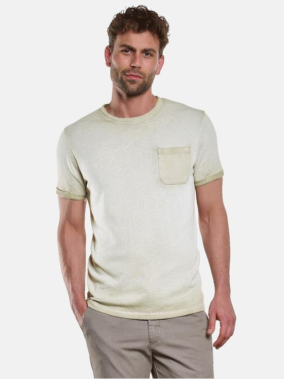 ENGBERS GERMANY Herren T-Shirt Rundhals Beige 33104