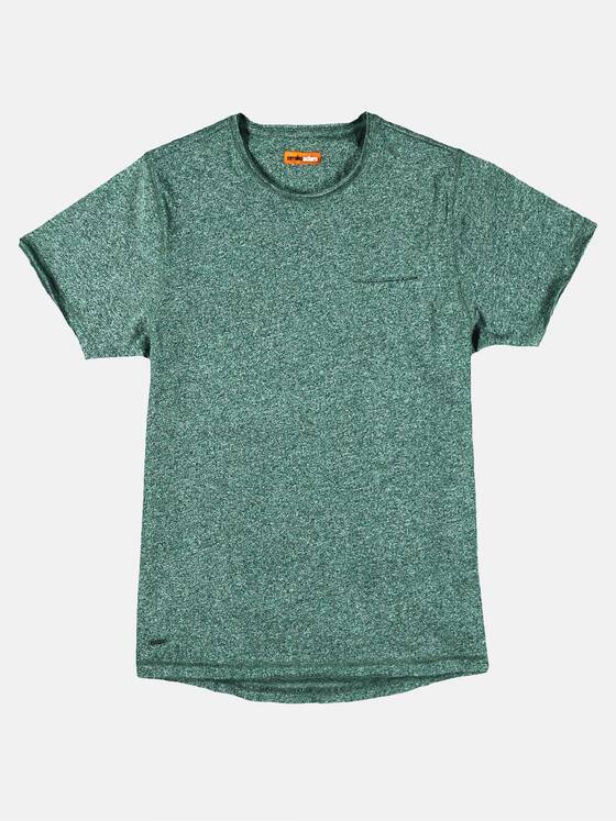 emilio adani Herren Rundhals T-Shirt Grün 28127