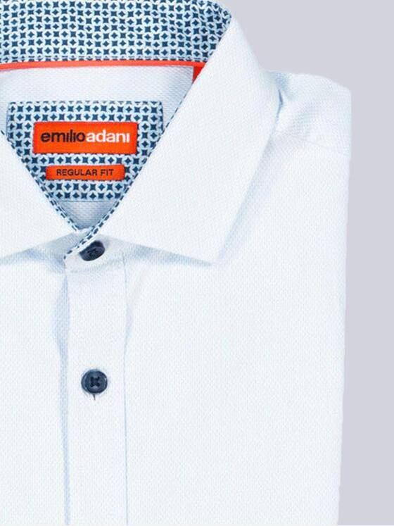 emilio adani Herren Langarm-Hemd "My Favorite" Blau 37606