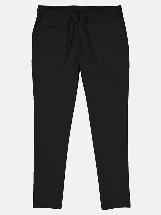 emilio adani Herren Hose mit Tunnelzug Schwarz 34095