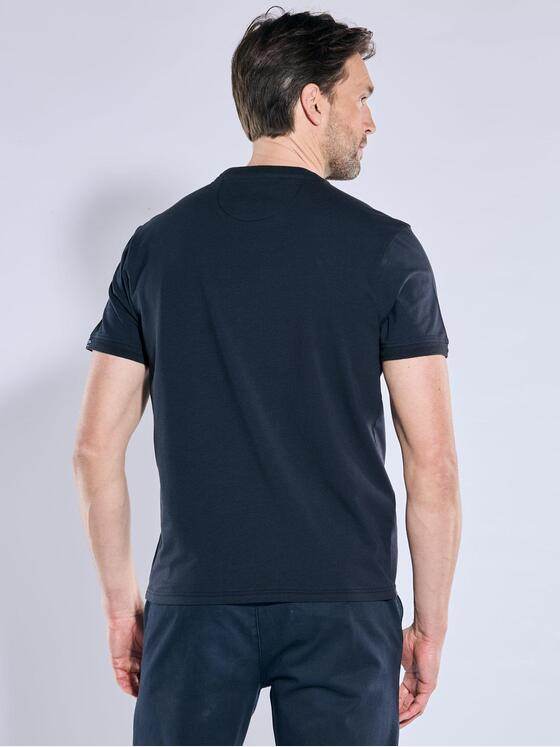 engbers Herren T-Shirt uni Saphirblau 38643