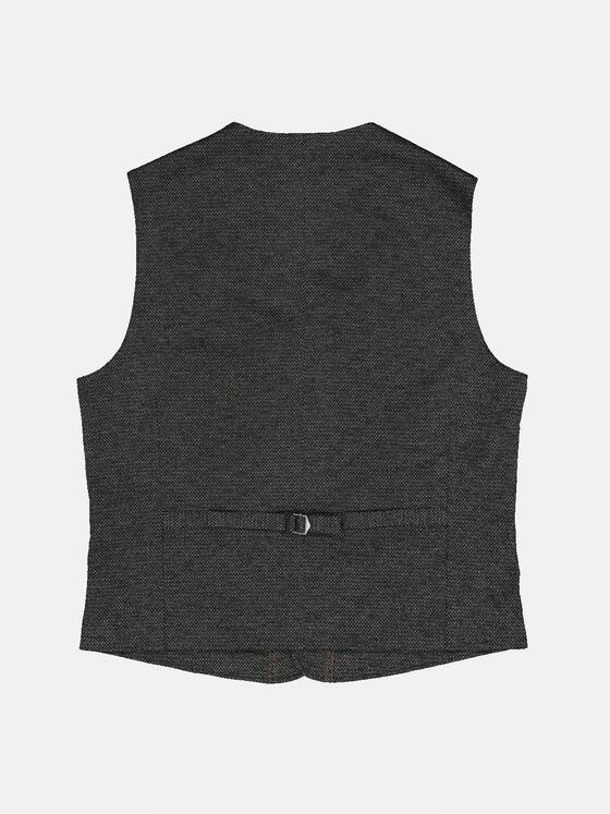 emilio adani Herren Sakko-Weste slim fit Grau 35262